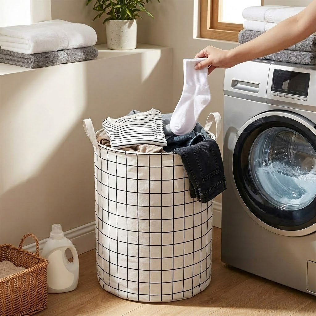 Minimalist Foldable Laundry Basket