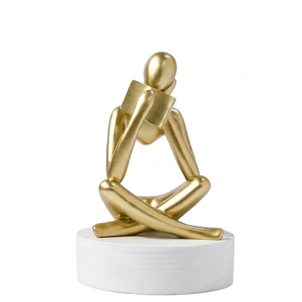 Thinking Reader Abstract Statue