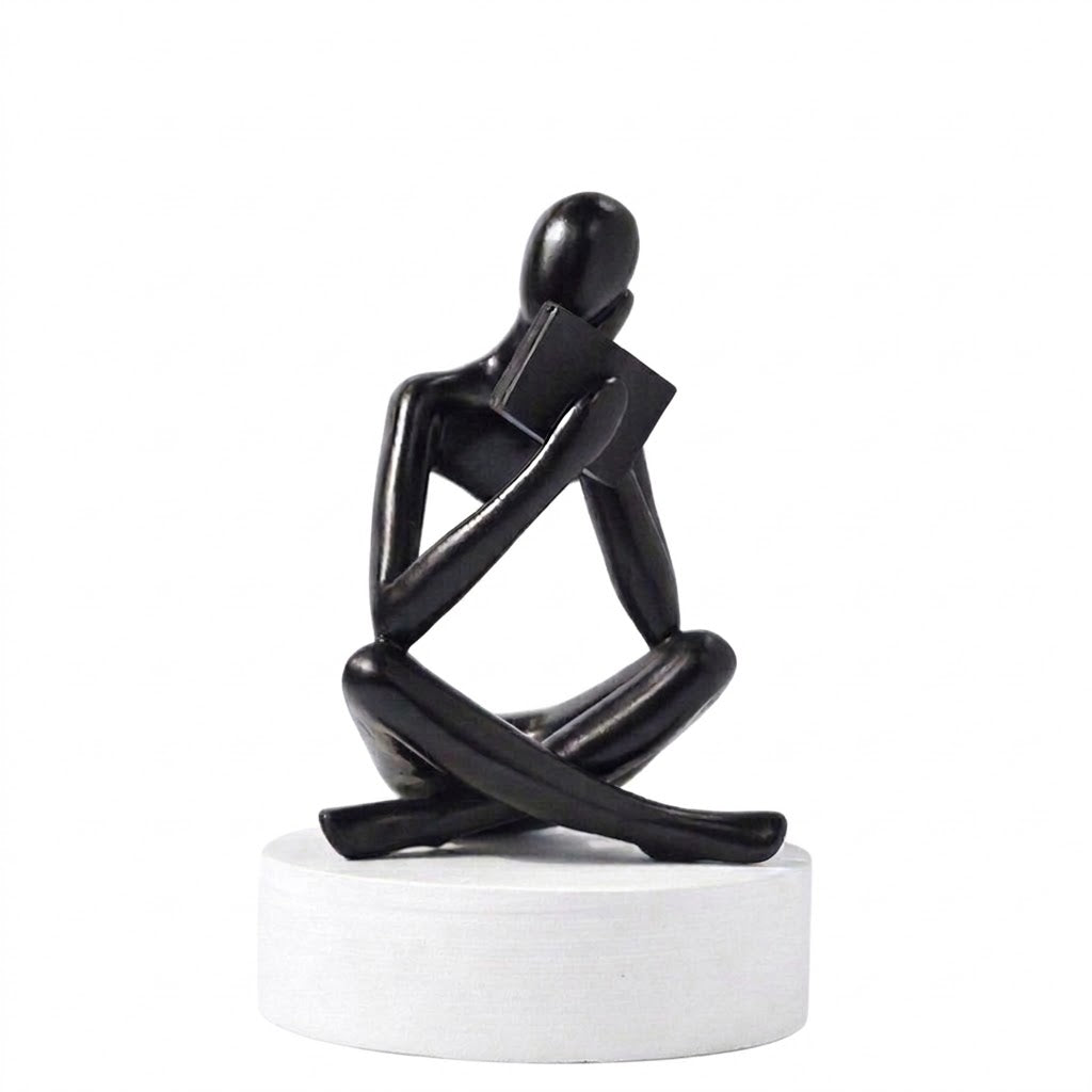 Thinking Reader Abstract Statue