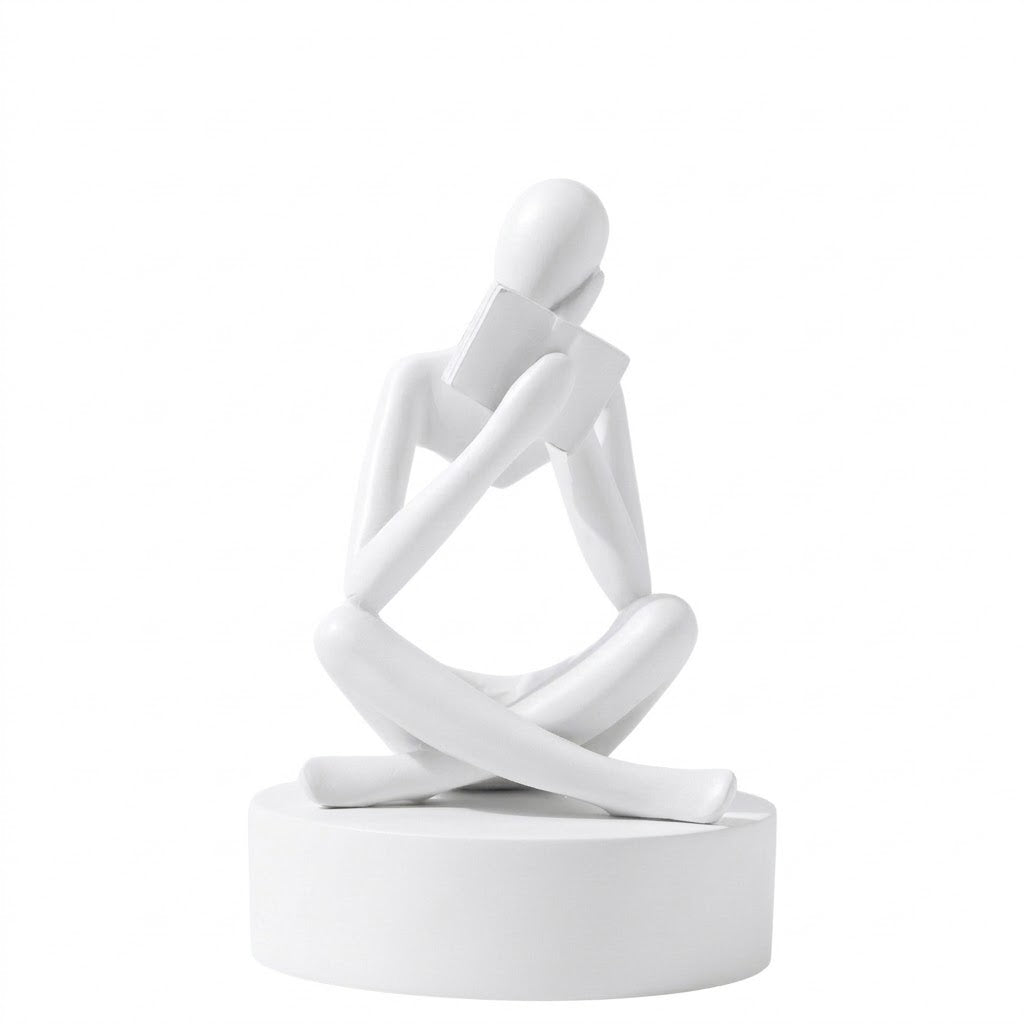 Thinking Reader Abstract Statue
