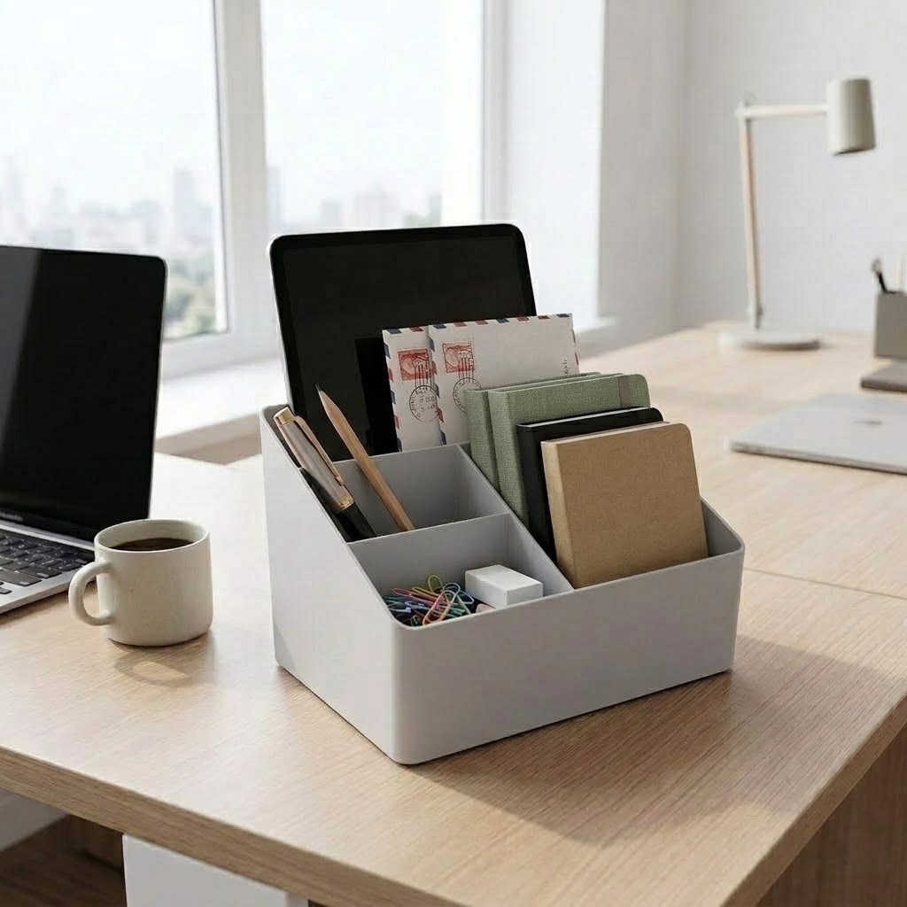 Multi-Compartment Desktop Organizer