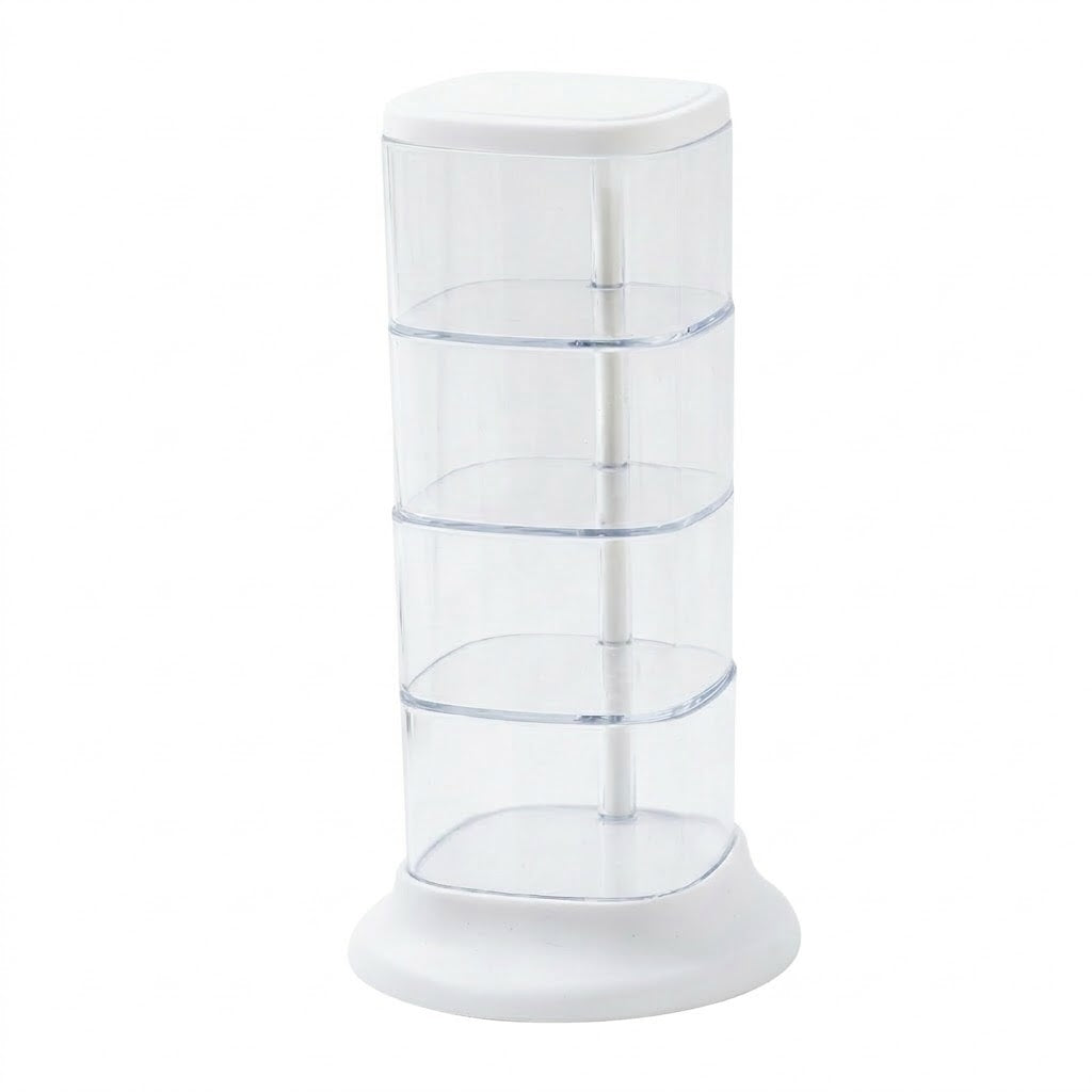 Rotating Transparent Cosmetic Organize