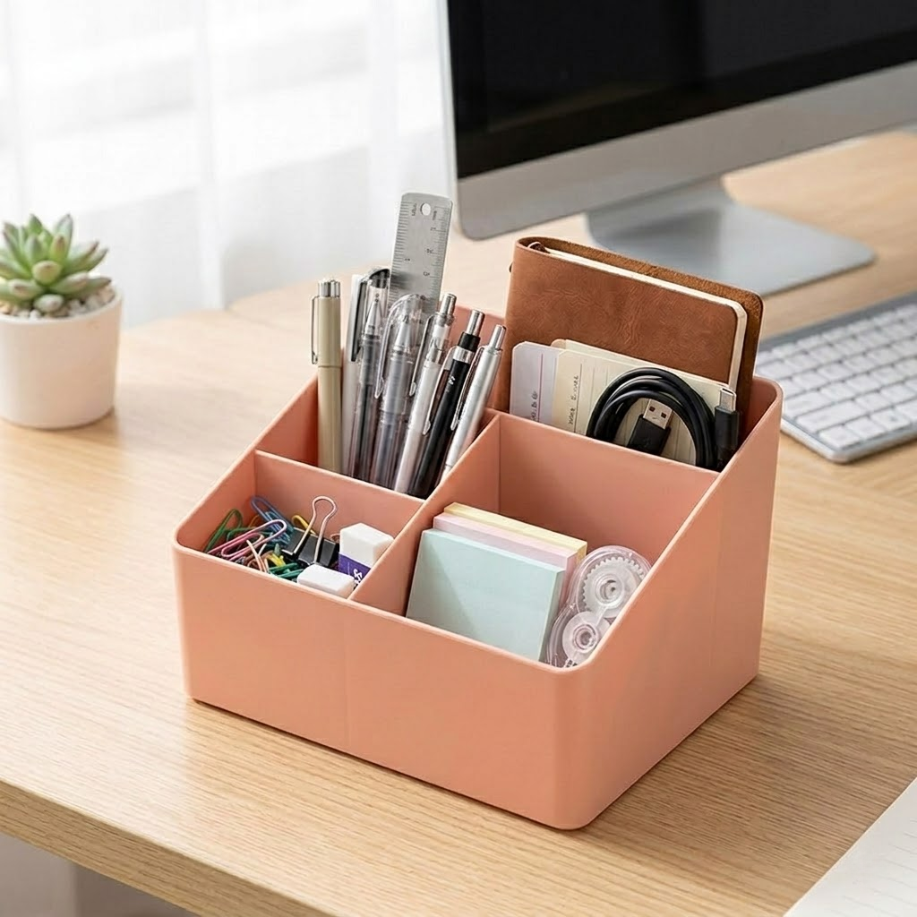 Multi-Compartment Desktop Organizer